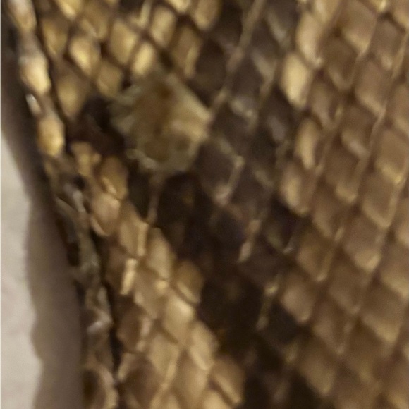 Vintage Snake Print Leather Belt main image 2